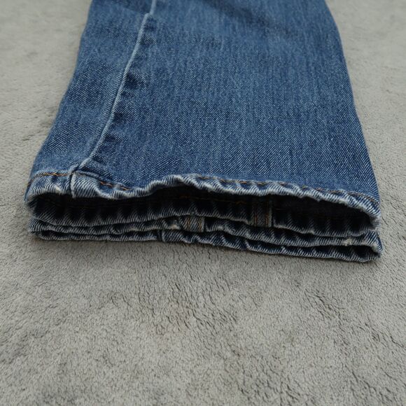Levi's 505 Jeans Mens Size 36x29 Blue Regular Straight Denim Medium Wash - Picture 11 of 16